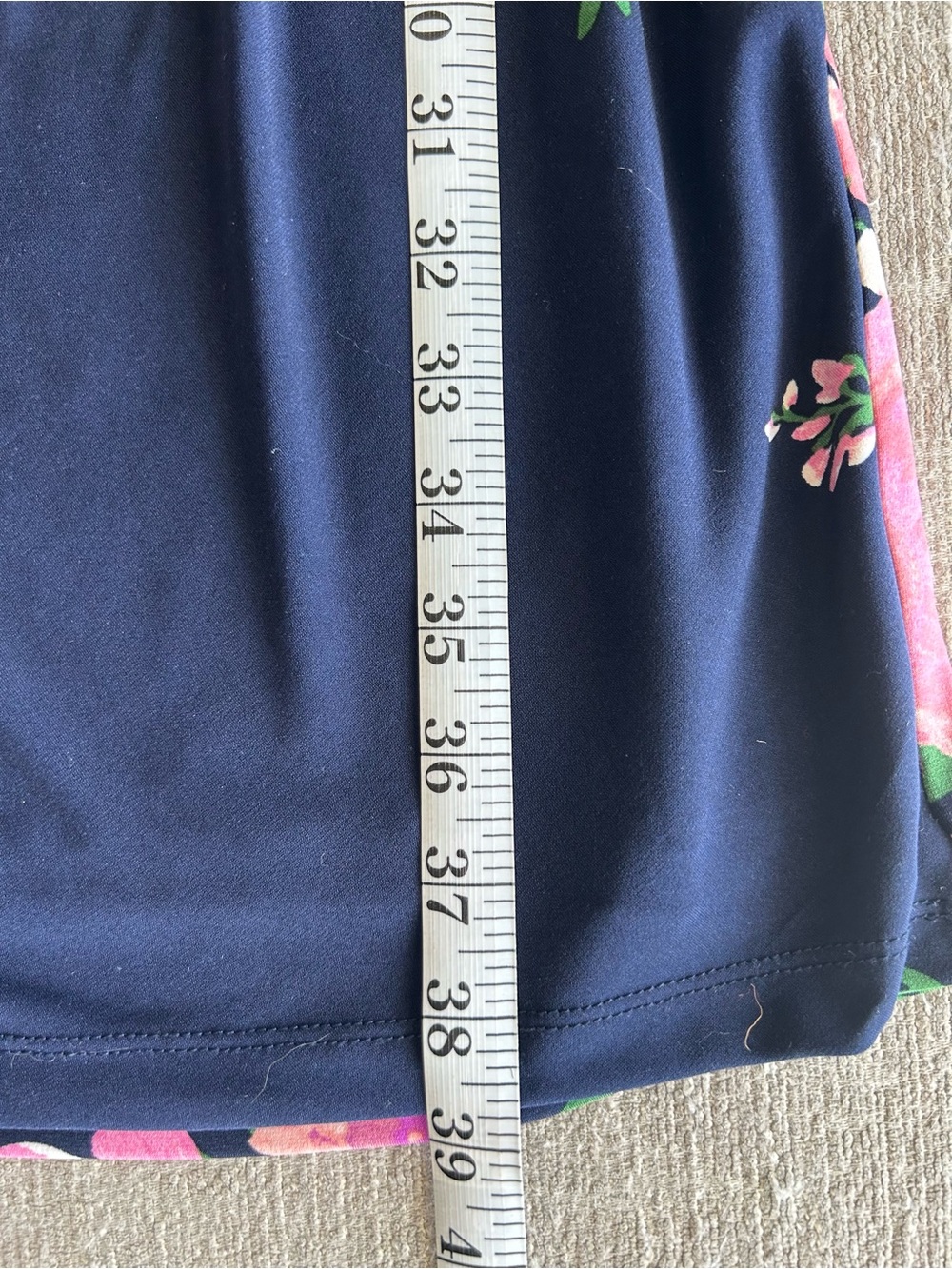 Anne Klein Navy floral Sheath Dress - Picture 8 of 8